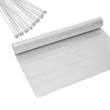 16" x 78.7" Exhaust Heat Shield Kit   High-Temp Muffler/Engine Embossed