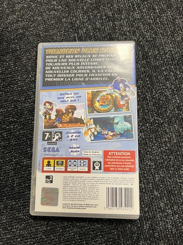 Boite Vide ⚠️ Sonic Rivals 2 Avec Notice Sony PSP version FR PAL - Picture 3 of 3