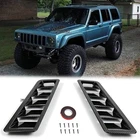 For Jeep Cherokee XJ KJ KL Air Flow Intake Hood Vent Louver Scoop Cover Carbon