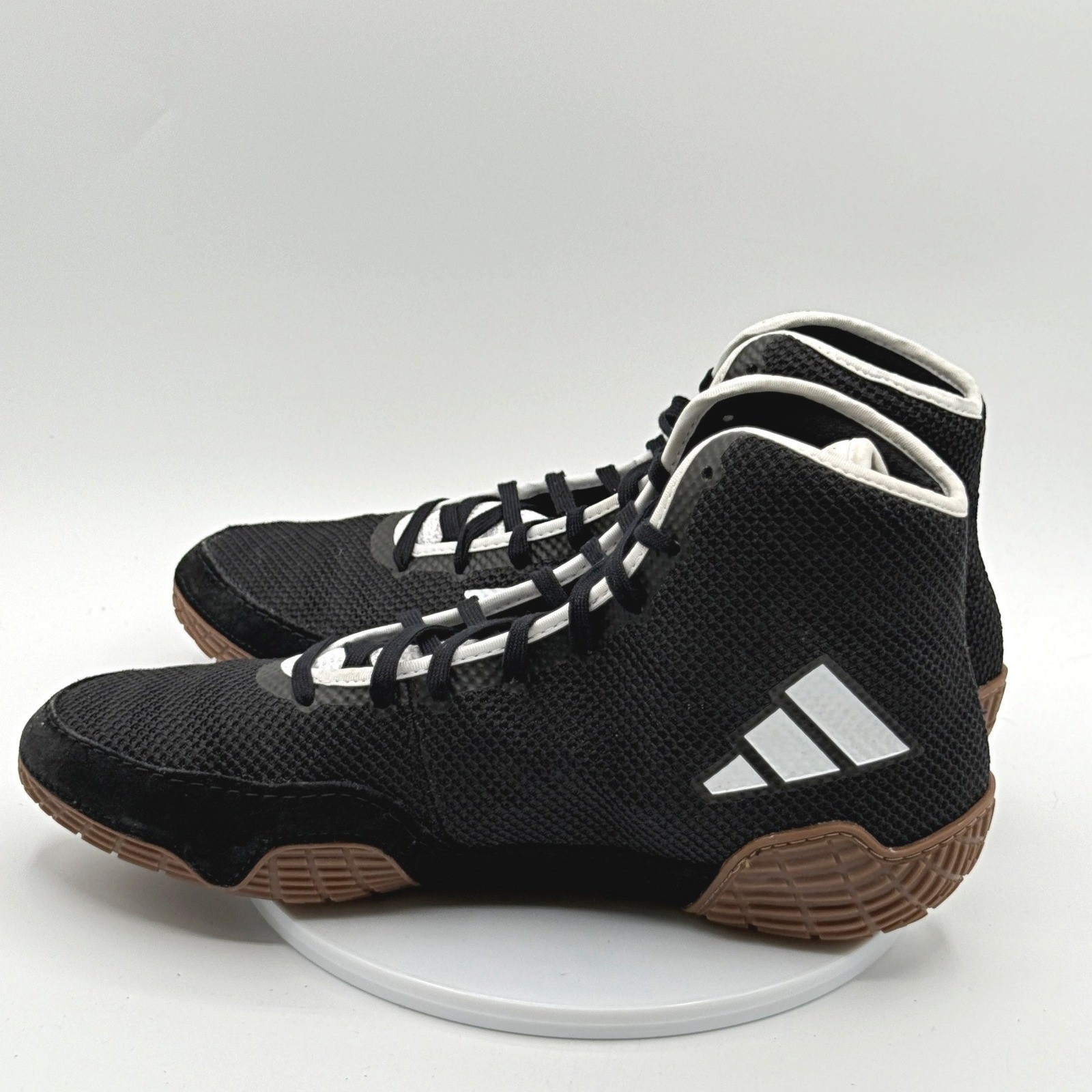 Adidas Tech Fall 2.0 Wrestling Shoes Size 10.5 Mens Black/White/Gum FZ5388, NEW thumbnail 8