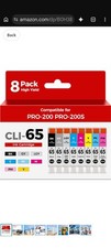 CLI-65 PRO-200 Ink Cartridge 8 Pack New Sealed Packages.