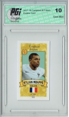 Kylian Mbappe 2017 Campioni Futuro #1 Gold SP #1/500 Made Rookie Card PGI 10