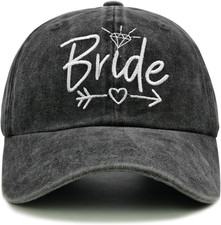Bride Baseball Cap, Gifts for Weddings, Adjustable Cotton Bridal Shower Hat, ...