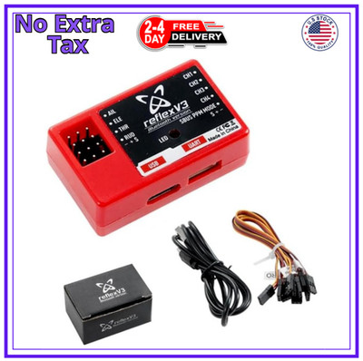 FMS Reflex V3 Flight Controller Gyro Stabilizer Remote Control for RC Plane...