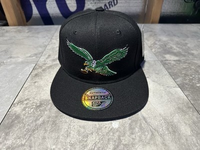 NWT Kipa Throwback Philadelphia Eagles Black SnapBack Hat Cap