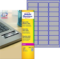 Avery Zweckform Typenschild Etiketten 63,5X29,6 Mm Silber 2.700 Etiketten