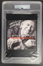 Keith Richards Signed Autograph PSA/DNA Slabbed Cross Eyed Heart CD Cover COA B