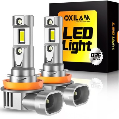 OXILAM H11 H8 H9 LED Bulb, 900% Ultra-Brightness, 5 Min Quick Install, 