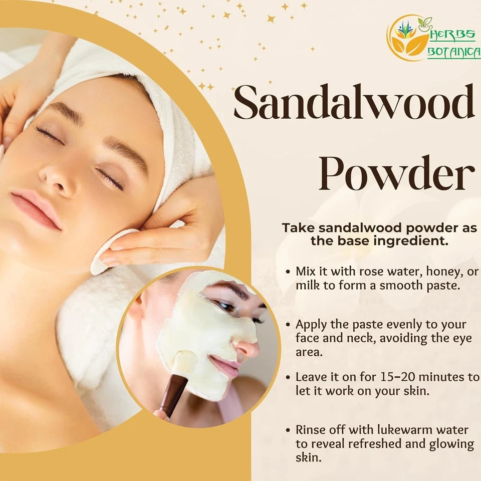 Chandan Sandalwood Powder Natural 2 Oz for Skin, Face Pack, Face Mask, Worship T - Image 3 of 4