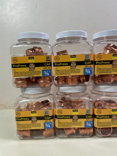 Viega ProPress 3/4 in. Copper Press Cap 100 PACK (10x 10 Packs) - Picture 3 of 11