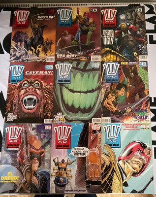 2000AD Prog #623 628 629 689 690 693 695 696 697  Comic Lot