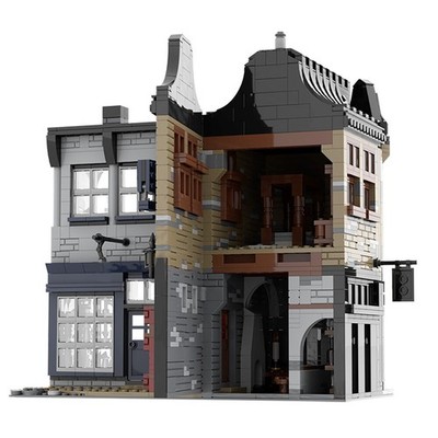 Modubrix Mocs Building Blocks Movie Magic Leaky Cauldron  Sets Bricks Toys Kits