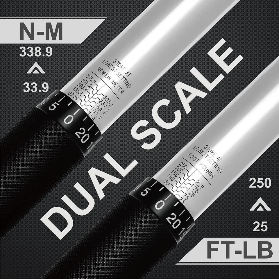 1/2-Inch Drive Click Torque Wrench25-250 ft.-lb./33.9~338.9 Nm - Image 4 of 4