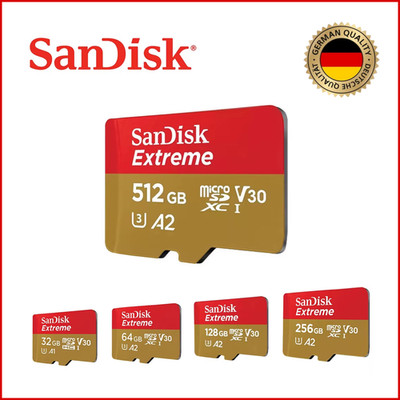 SanDisk Extreme microSD Speicherkarte Original 32GB 64GB 128GB 256GB Memory Card
