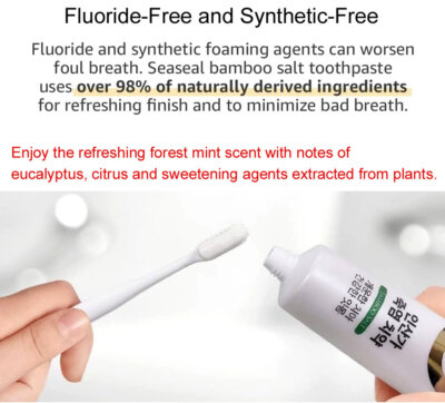Dentifrice Au Sel De Bambou 9 Fois Rôti INSAN - Sans Fluorure, Pour Gencives Sensibles, Neuf, 150g, Corée Du Sud