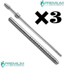 3× Poole Straight Suction Tube 9.25" Width 10mm Surgical UPGRADED Instruments