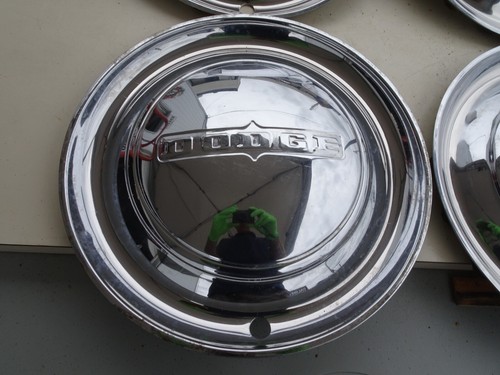 1949 1950 DODGE CORONET MEADOWBROOK ROYAL HUBCAPS WHEEL COVERS CENTER CAPS MOPAR - Picture 4 of 7