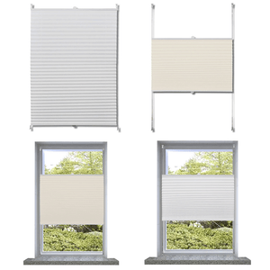 Pleated Plisse Blinds for Window White Easy Fit Install Conservatory Many Sizes