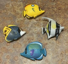 Lot of 4 Floating Plastic Fish one has broken fin 