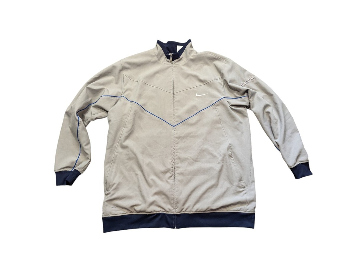 Nike Air Force 1 Track Jacket 3XLT Gray Swoosh Classic Tall | eBay 