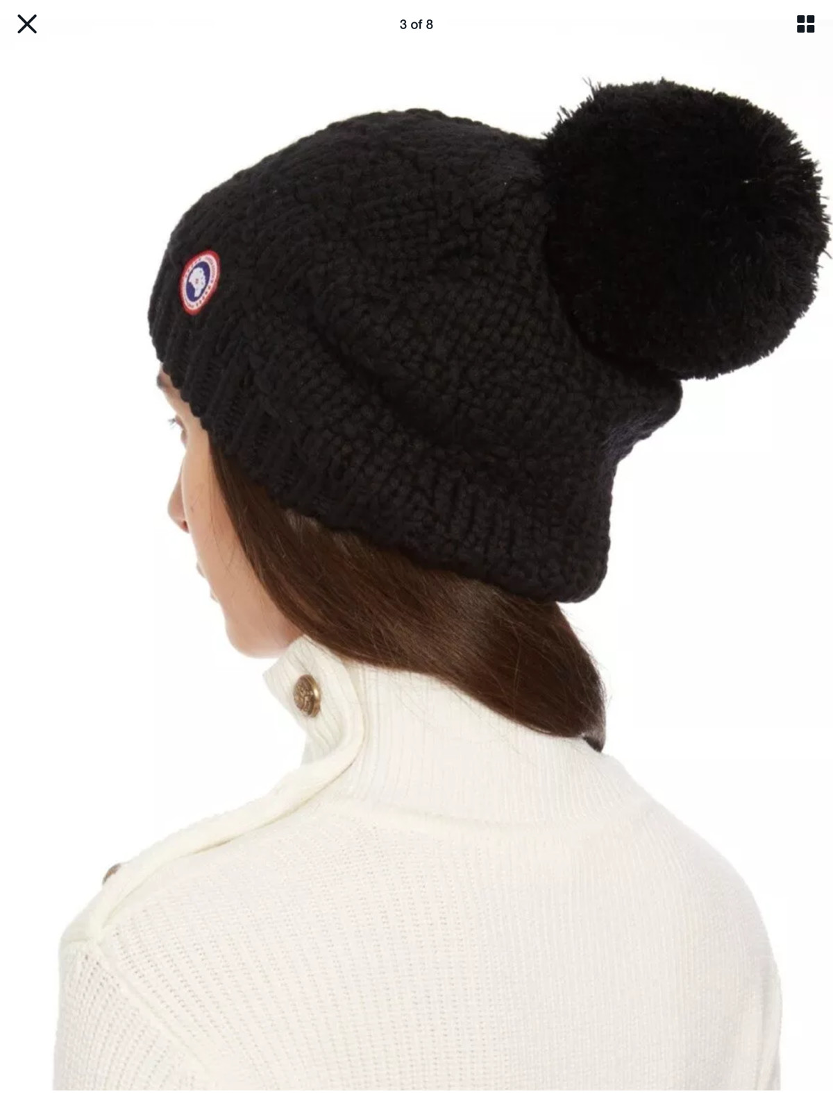 Canada Goose Giant Pom Pom Beanie hat 