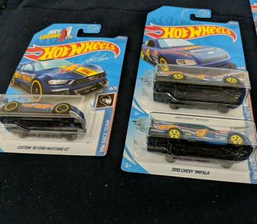 (6)Hot Wheels (1)Joey Logano '18 Ford Mustang,(2)Chevy Impala,(3)Grand Cross G77 - Picture 5 of 8