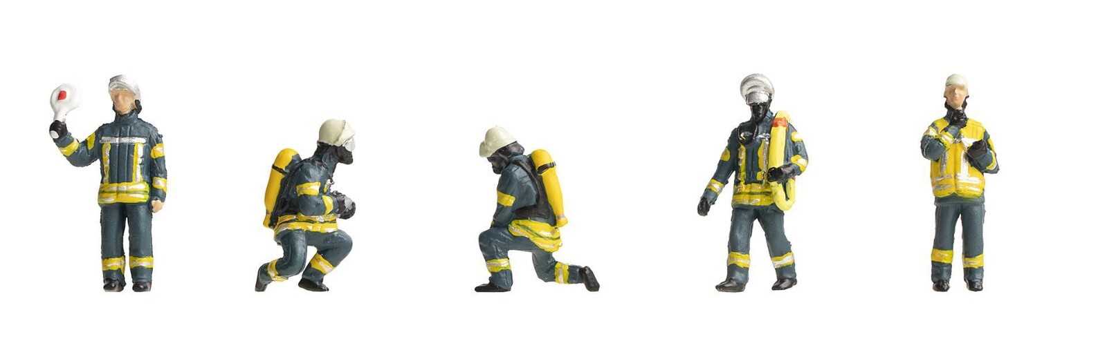 Faller 151637  HO/OO Gauge - Firefighters (Epoch VI) Figure Set 1  Scenery BNIP