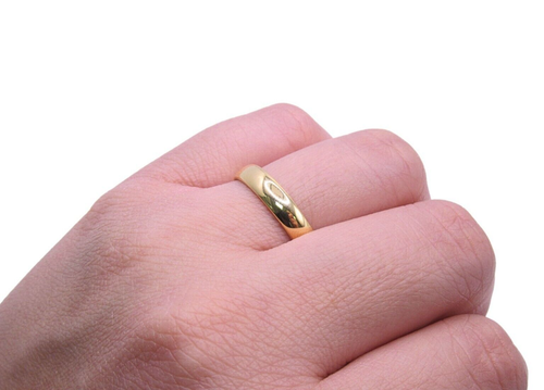 Cartier 18K Yellow Gold Vintage Men's Wedding Band Ring - Picture 2 of 9