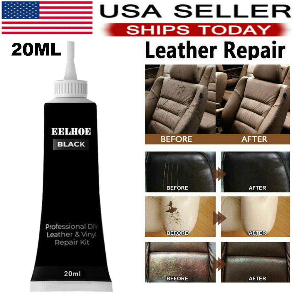 FORTIVO Black Leather and Vinyl Repair Kit Furniture, Couch, Car