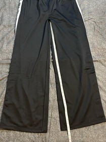 Victoria's Secret Pink Track Pants Black Striped Large New NWT Read Description