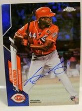 ARISTIDES AQUINO ROOKIE CARD RC /150 AUTO BLUE 2020 TOPPS CHROME RARE