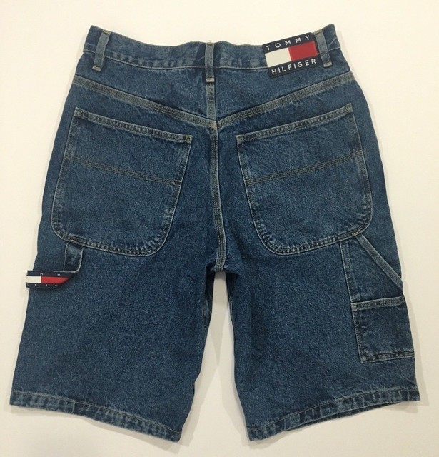 Men's Vintage TOMMY HILFIGER Jean Shorts Size 31 Carpenter eBay