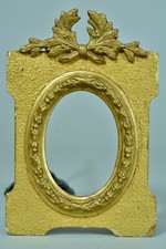Cadre ancien bois doré ovale miniature rinceau louis XVI Miniature frame cornice