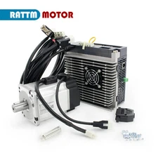 CNC 400W 750W 1KW 1.5KW AC Servo Motor Driver Kit 220V With Controller & Cable