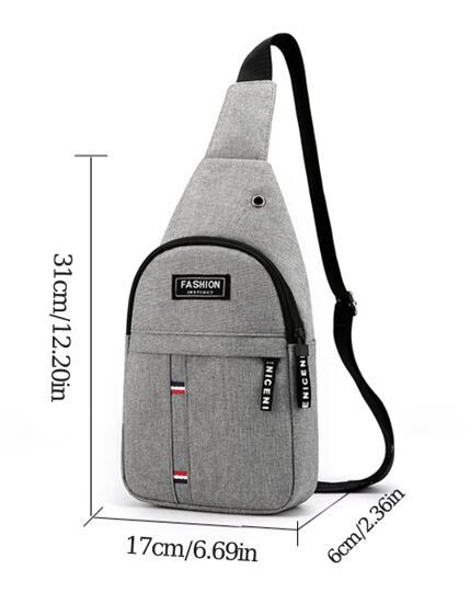 Borsello A Tracolla Uomo - In Pelle PU, Impermeabile, 15x6x30 Cm, Multiscomparto - Foto 10