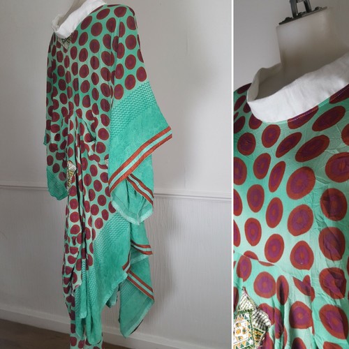 BRAND NEW ONE|OFF OVERSIZED LAGENLOOK SARI KIMONO KAFTAN DRESS BAGGY PLUS SIZE - Picture 8 of 9