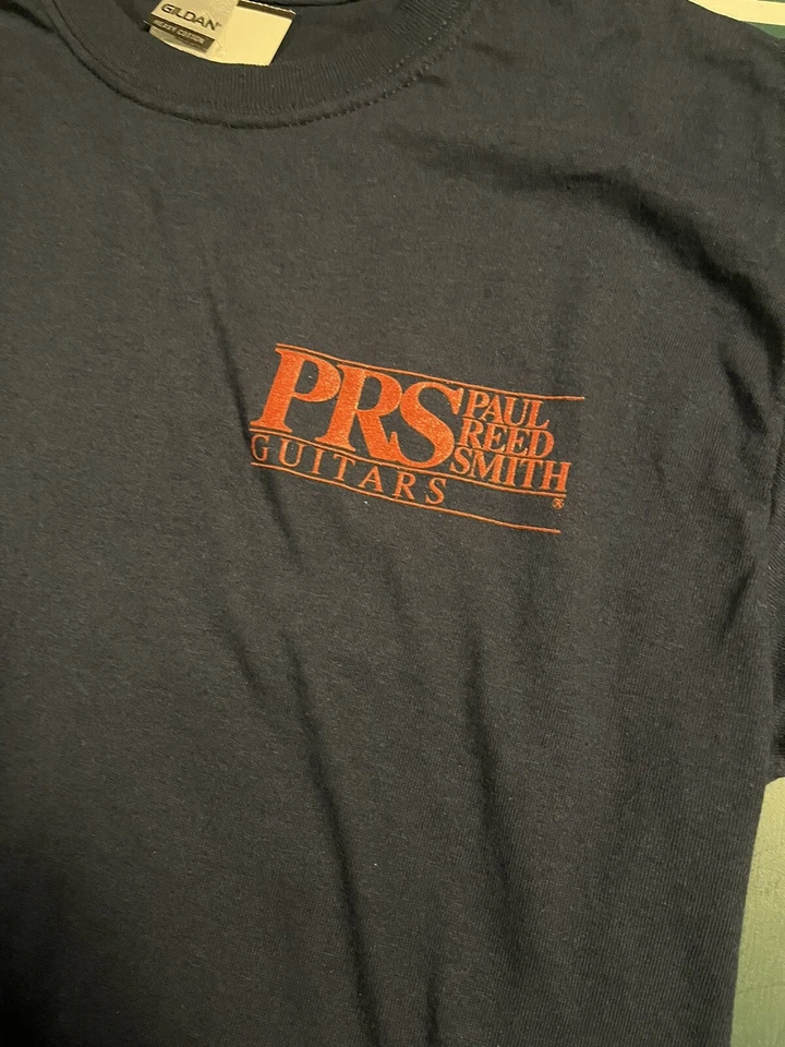 Camiseta Para Hombre Paul Reed Smith Guitarras MEDIANA Rojo Azul Estrellas Rayas Música Foto 3 de 4