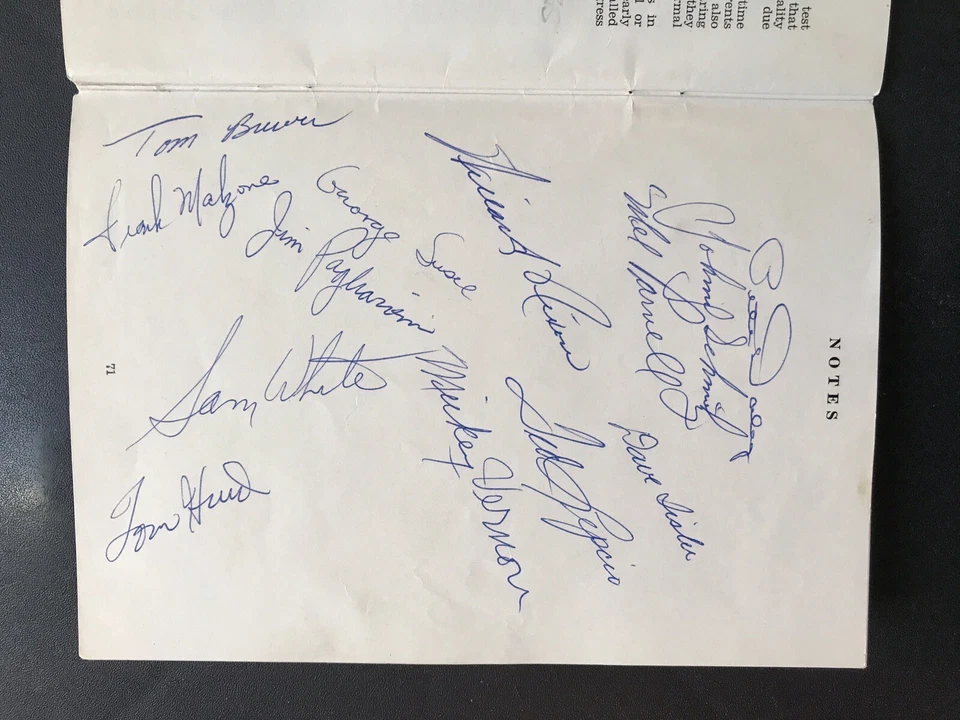 Autographs of 17, 1956 Red Sox Including Ted Williams. Beckett Letter of Authent - Image 3 of 4