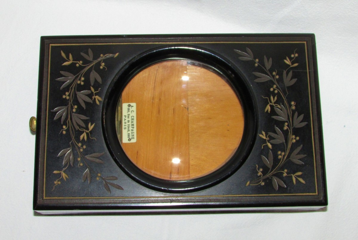Graphoscope Ou Loupe Grossissante Ancienne En Bois XIXème Siècle - Style Napoléon III - Bon état