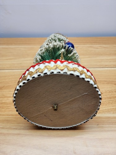 Árbol de decoración de Navidad de la década de 1960 18" con música ""Jingle Bells"" muy raro - Imagen 10 de 11