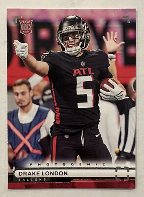 Drake London 2022 Panini Chronicles Photogenic #PH-39 Rookie Atlanta ...
