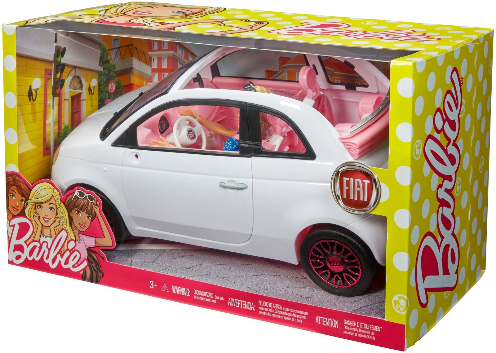 barbie and fiat car