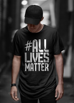 # ALL LIVES MATTER - 100% PREMIUM COTTON UNISEX BLACK T-SHIRT