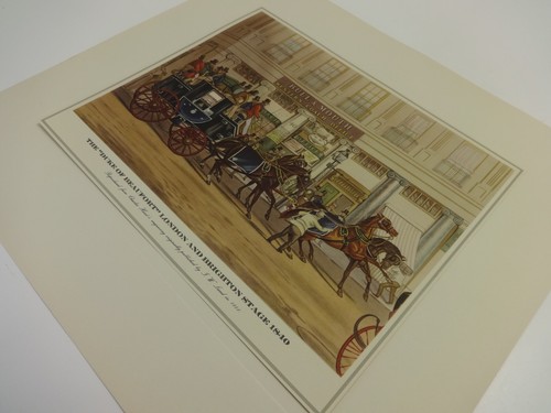 Impresión litográfica vintage historia del transporte autocares James Haworth Bro - Imagen 7 de 9
