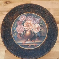 Vintage Italy Rodeany 10.5" Deep Plate Hand Painted
