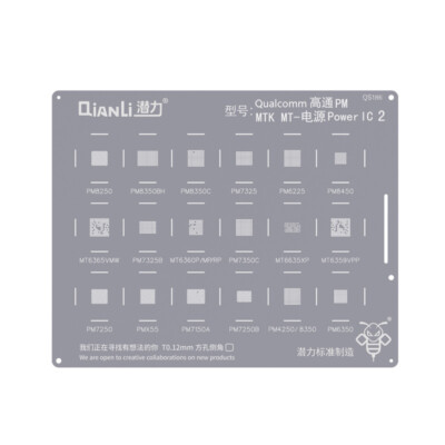 QianLi Bumblebee Stencil QS186 Universal Qualcomm PM MTK MT-Power IC 2 Fix