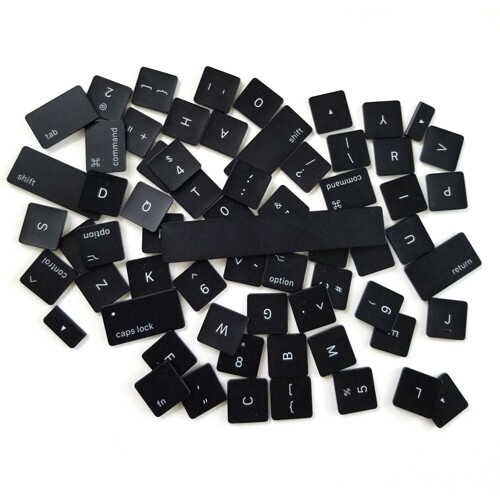 ICTION - Set di chiavi di ricambio per tastiera UK QWERTY per MacBook Pro Retina 13 15'' A1989 A1990 UK tasti tastiera