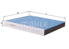 MAHLE LAO 816 Innenraumfilter, Frischluftfilter, Pollenfilter für SEAT IBIZA V (