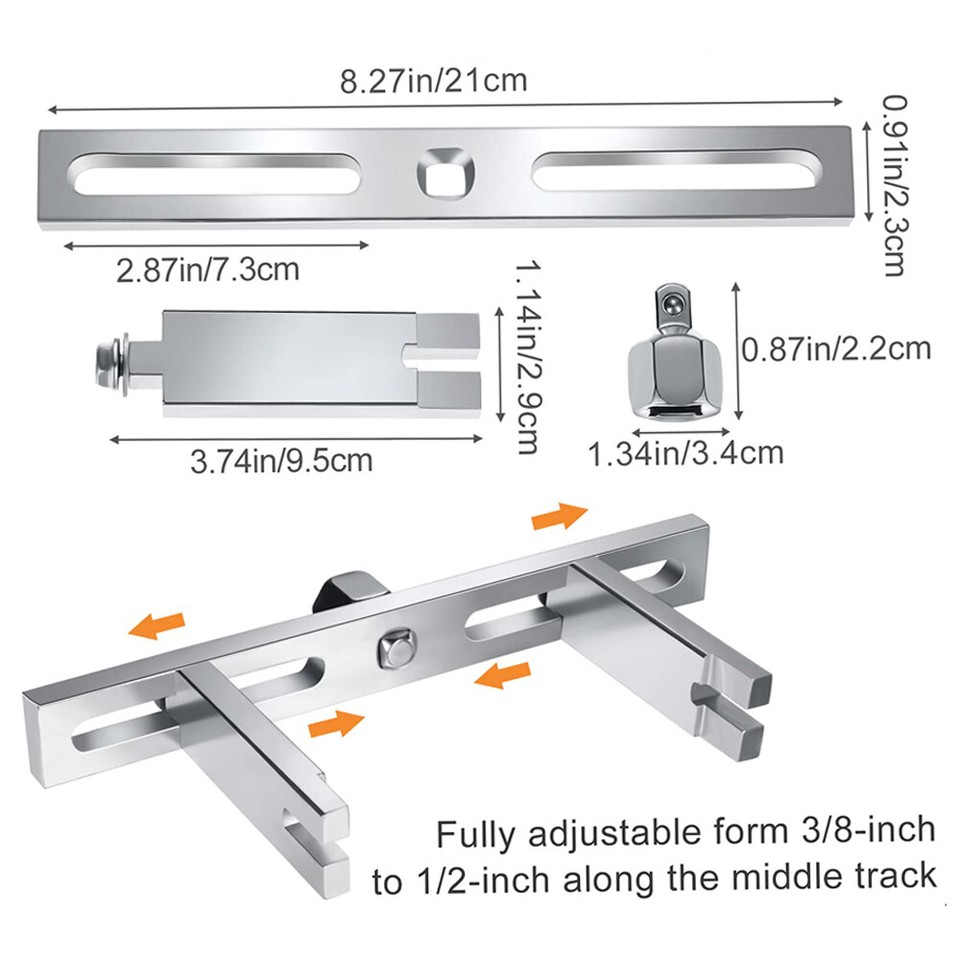 Fuel Pump Tank Lid Cover Adjustable Spanner Wrench Removal Tool For BMW