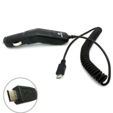 Car Charger Micro-USB Coiled Cable Power Adapter DC Socket for Cell Phones